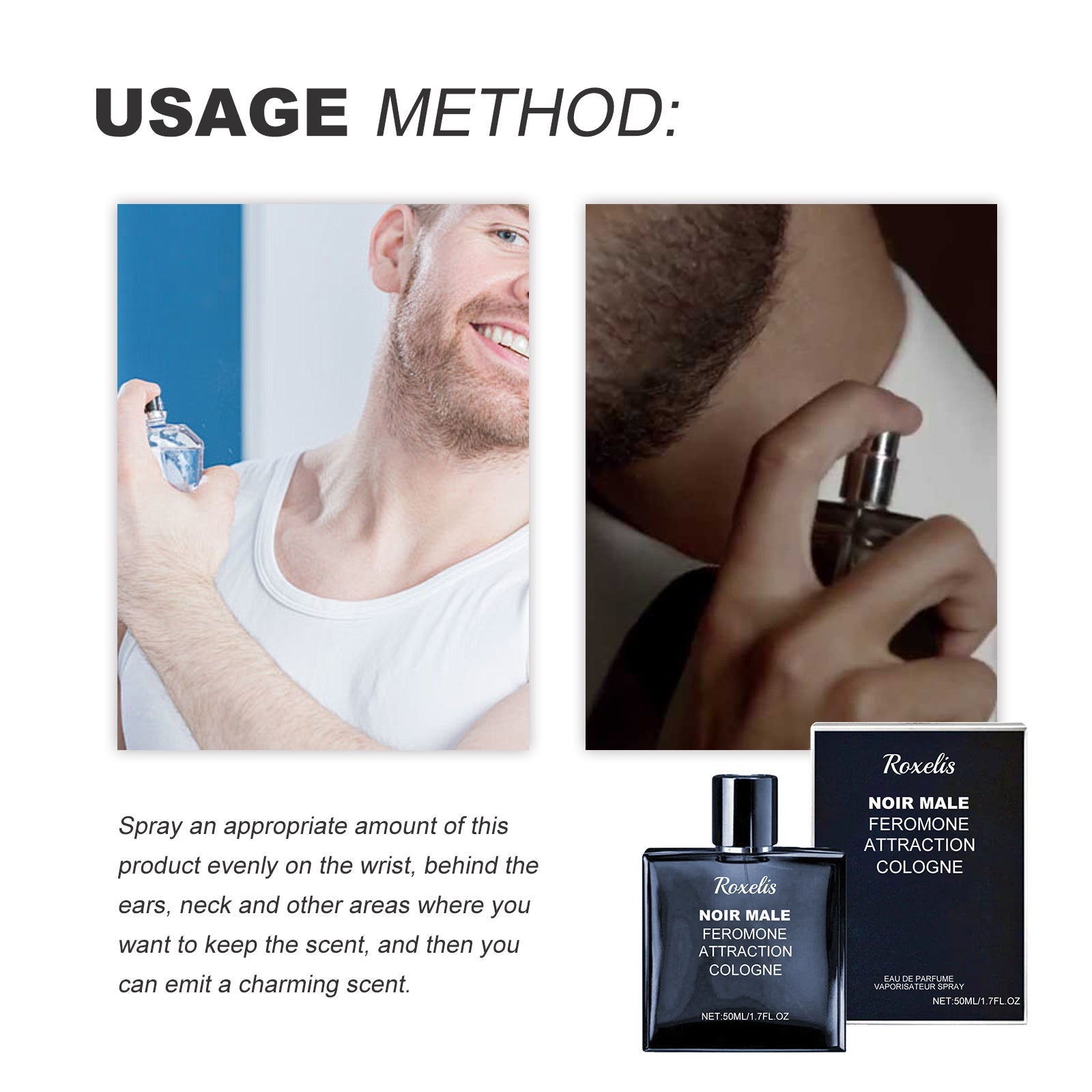 Attraction Cologne Refreshing Long Lasting Fragrance