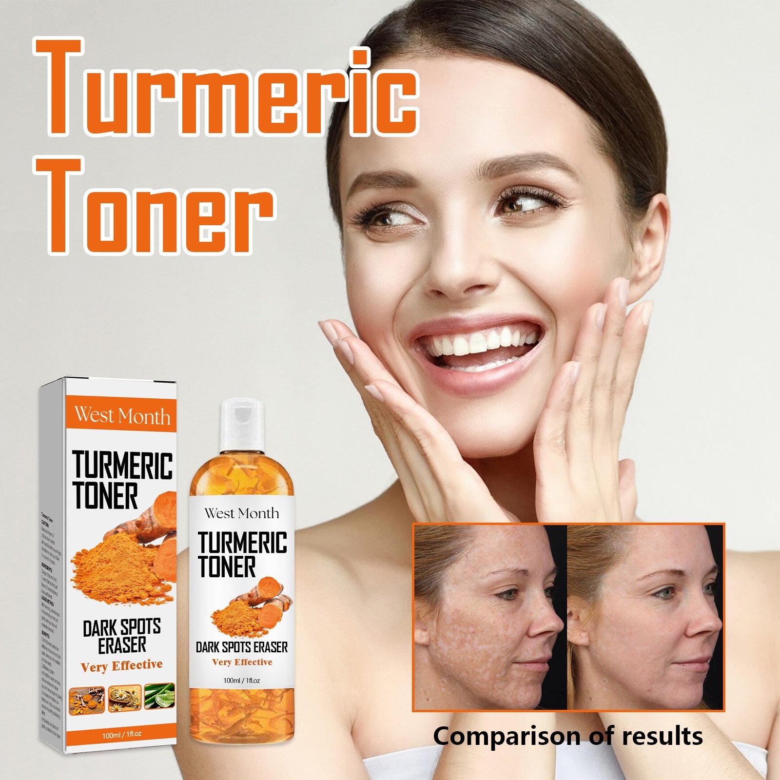 Turmeric Facial Toner Hydrating Firming Moisturizing Skin Care