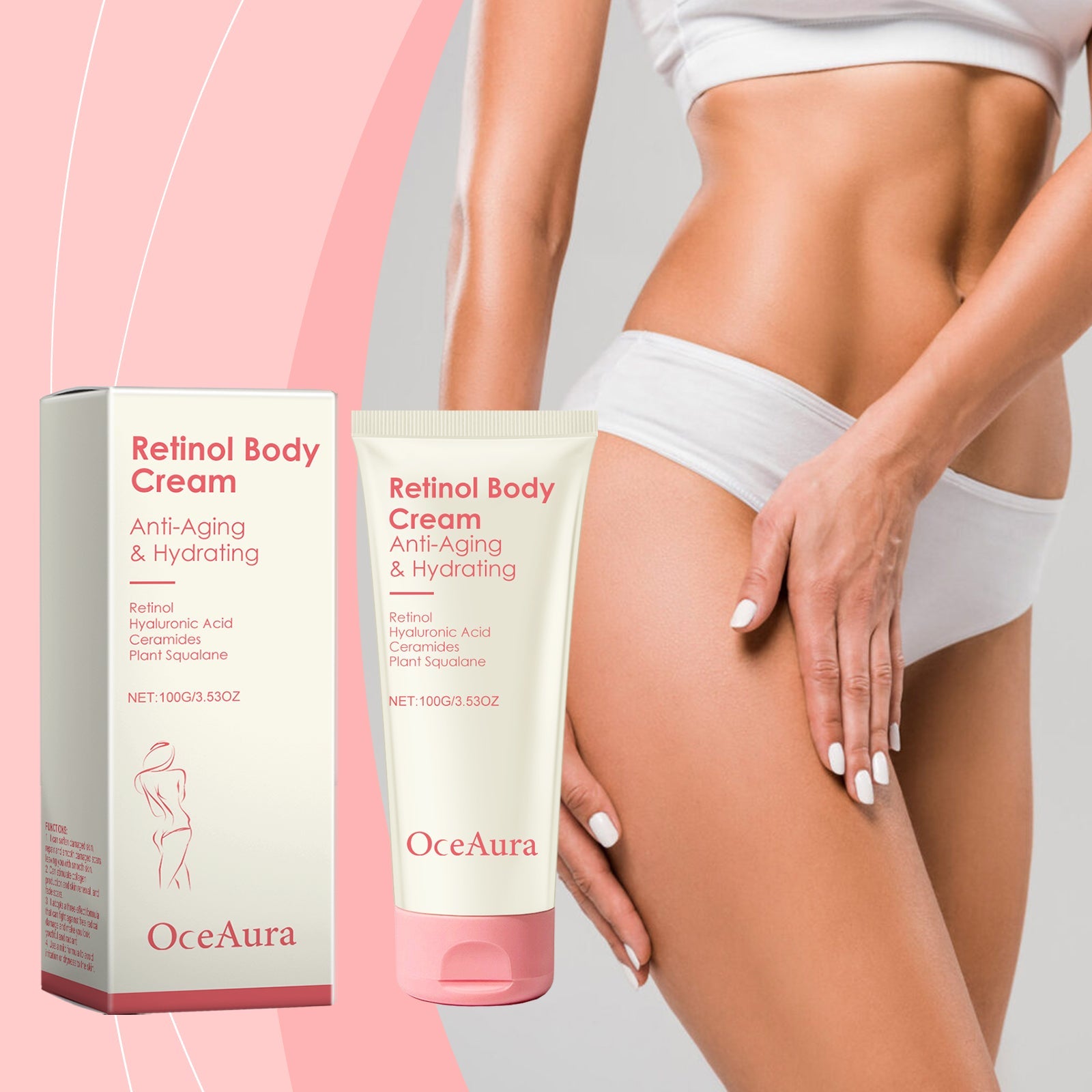Retinol Firming Body Lotion Hydrating Moisturizing Skin Care