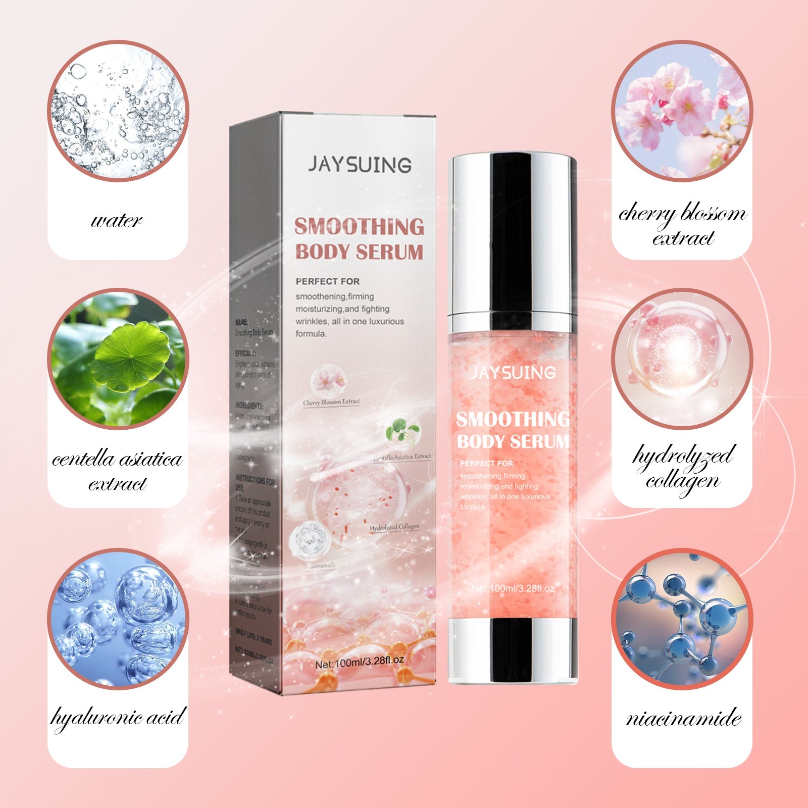 Smoothing Body Serum Hydrating Repairing Dry Skin Care