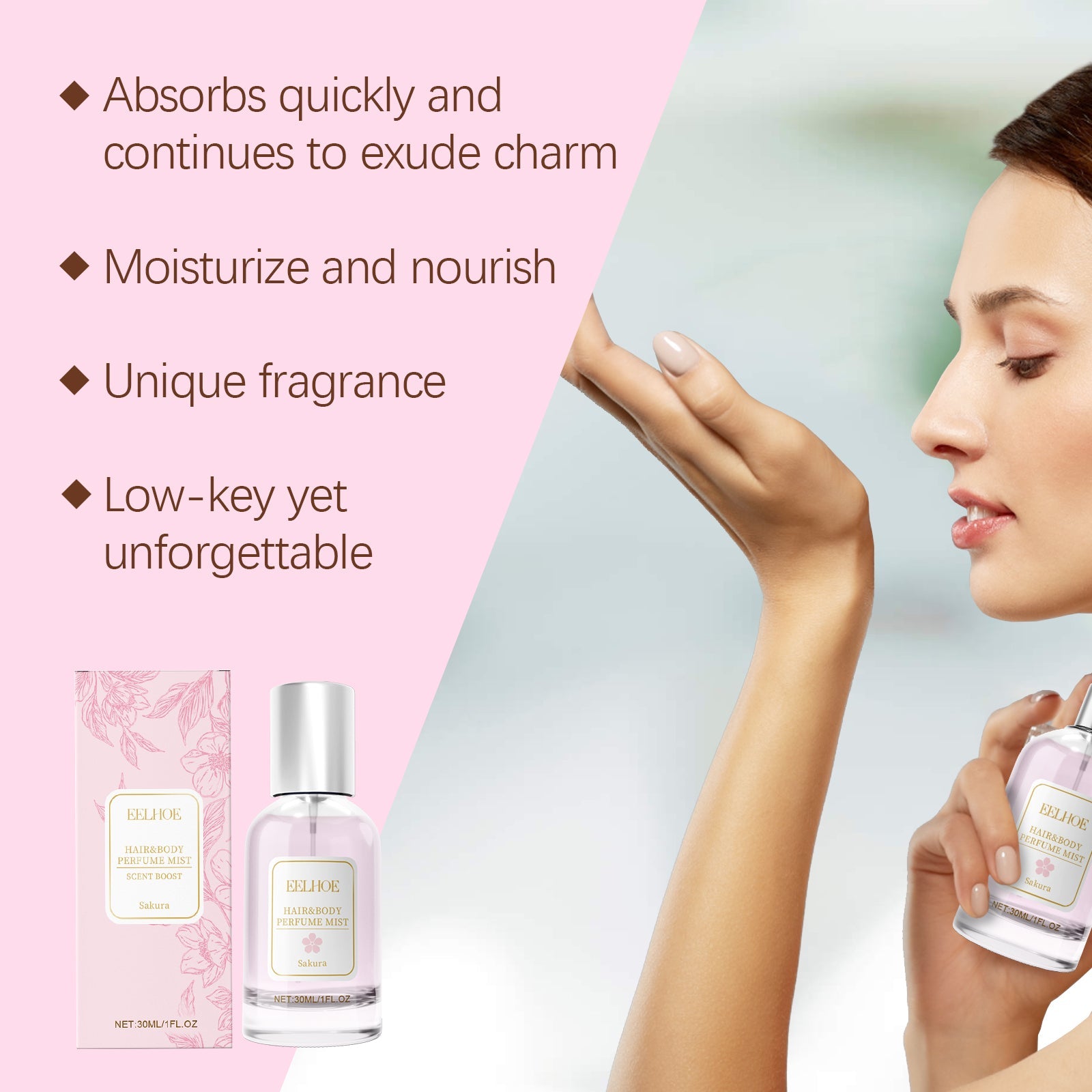 Cherry Blossom Eau De Parfum Fresh Elegant Fragrance Spray
