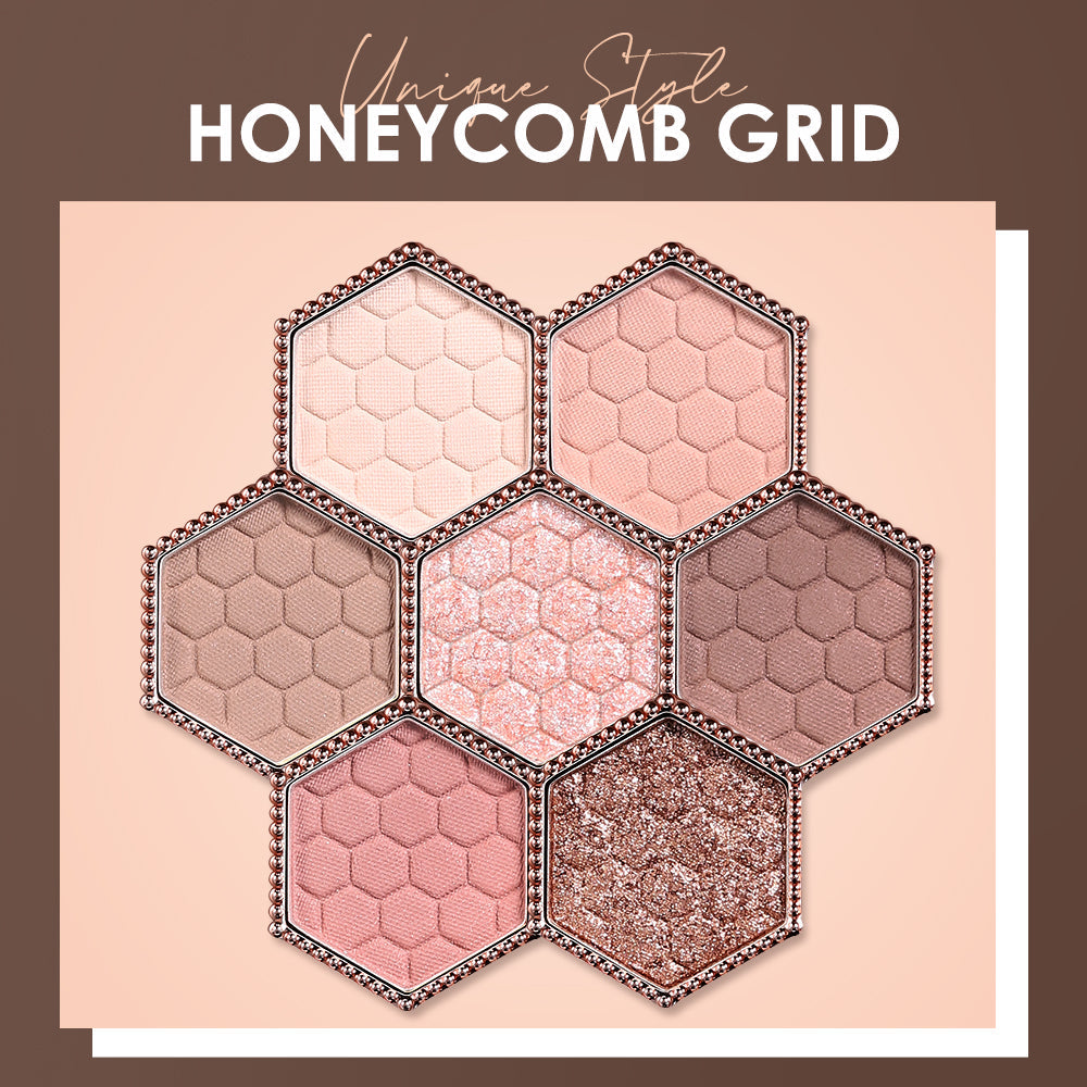Honeycomb Diamond Eyeshadow Palette 12 Color Natural Shades