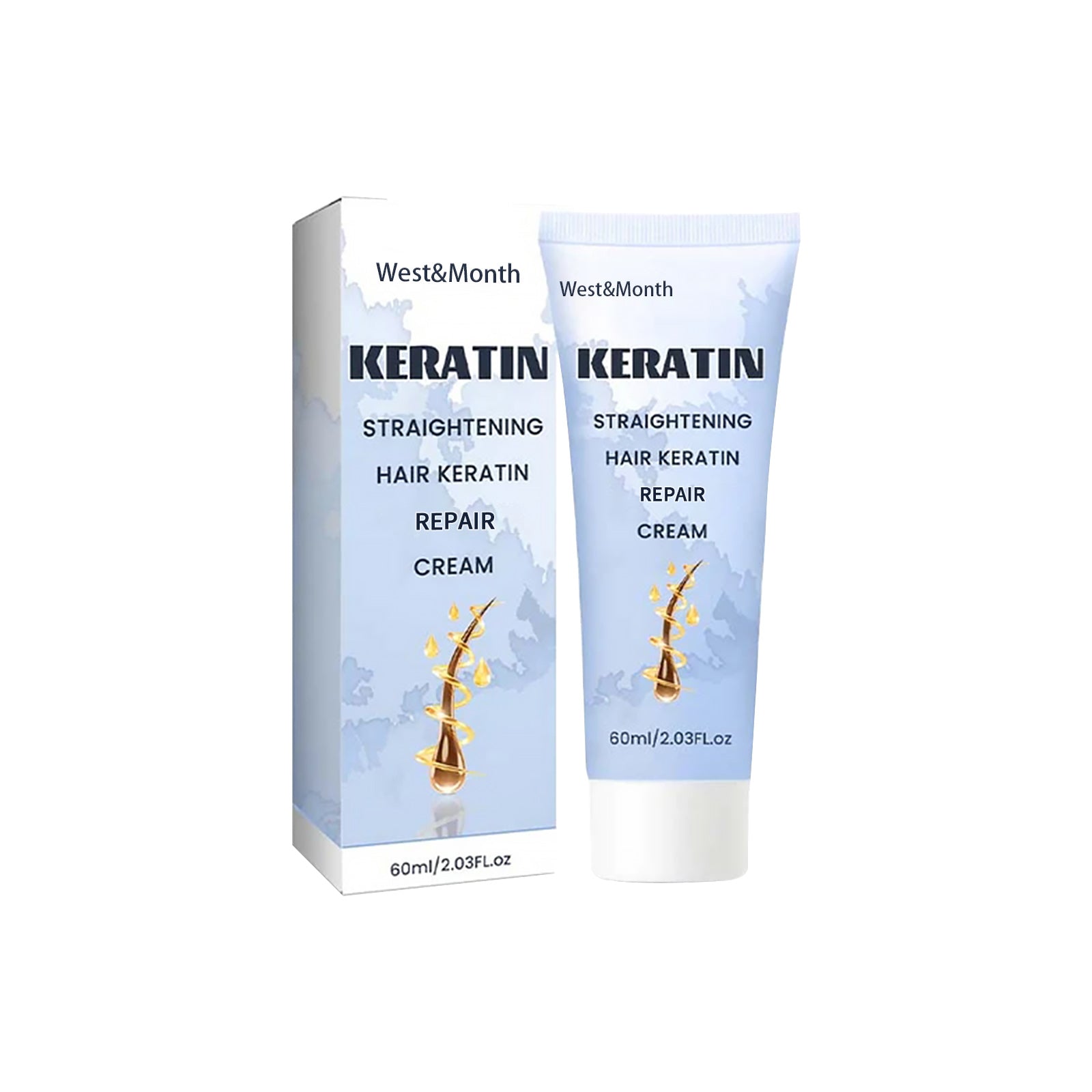 Keratin Hair Straightening Repair Cream Silky Treatment Mask