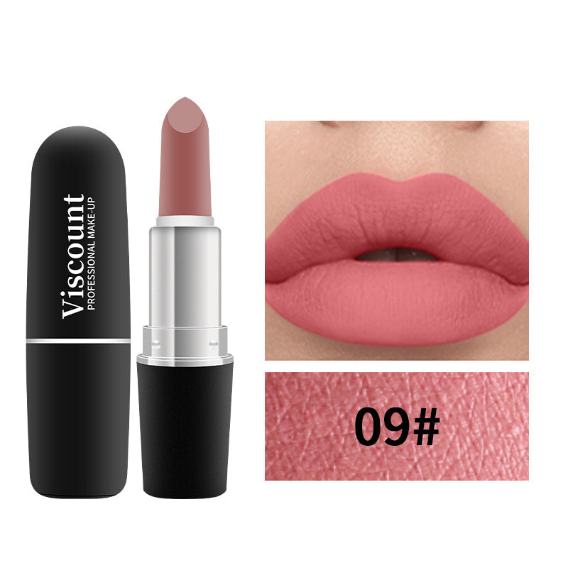 Frosted Bullet Matte White Lipstick 12 Color Moisturizing