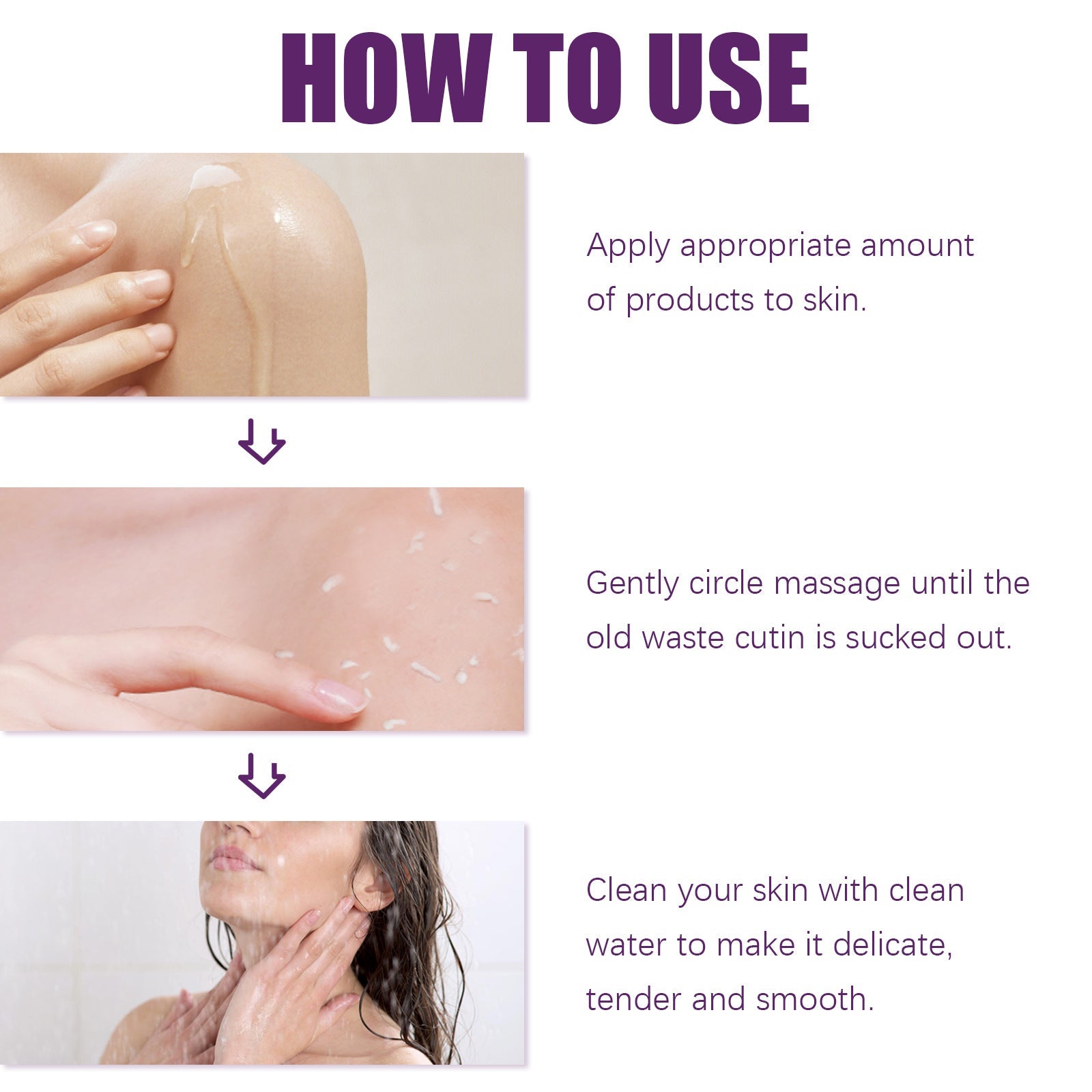 Back Acne Cleansing Body Gel Clay Scrub Care