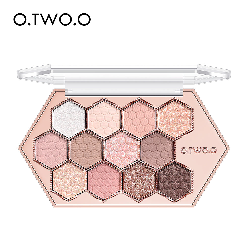 Honeycomb Diamond Eyeshadow Palette 12 Color Natural Shades