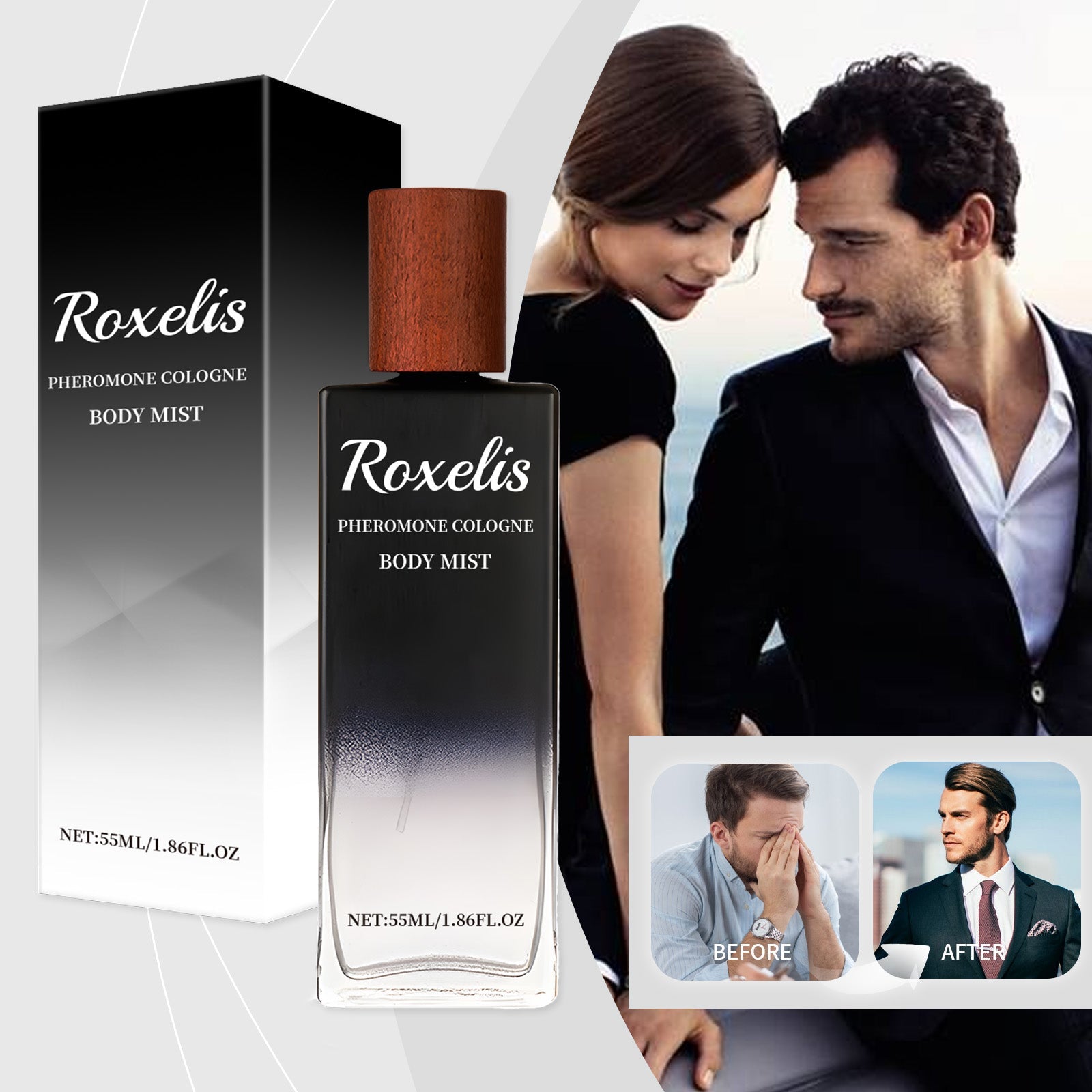 Strong Cologne Body Spray Elegant Plant Extract Fragrance