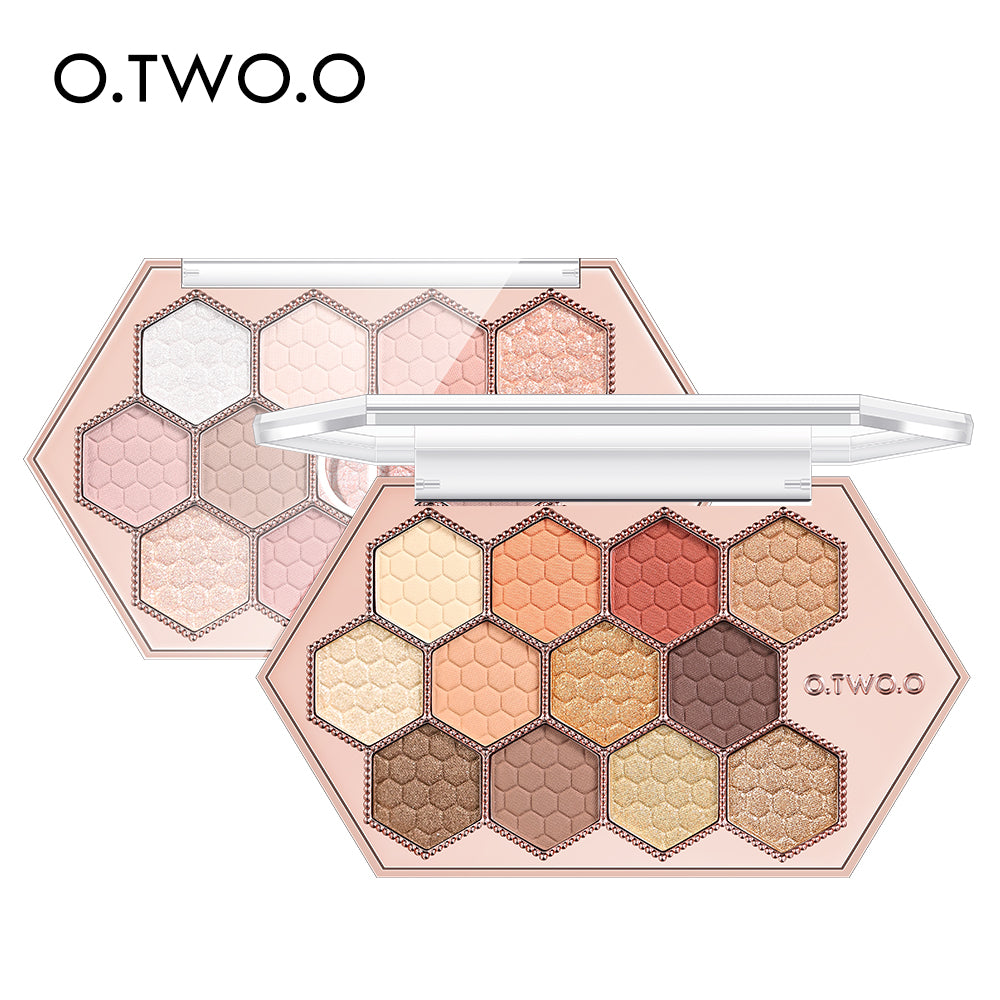 Honeycomb Diamond Eyeshadow Palette 12 Color Natural Shades