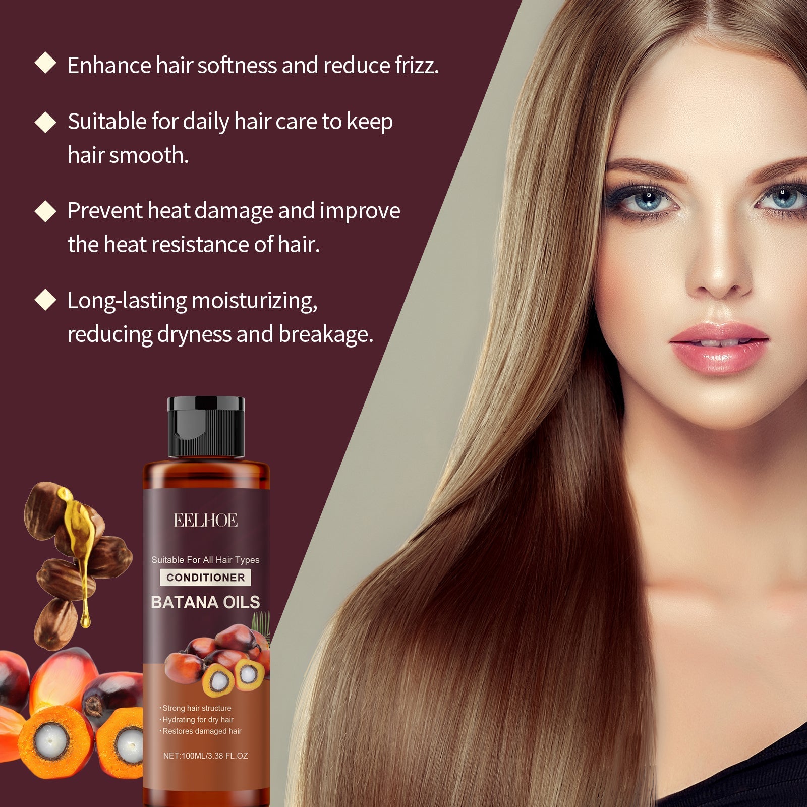 Batana Conditioner Repair Dry Split Ends Hair Care