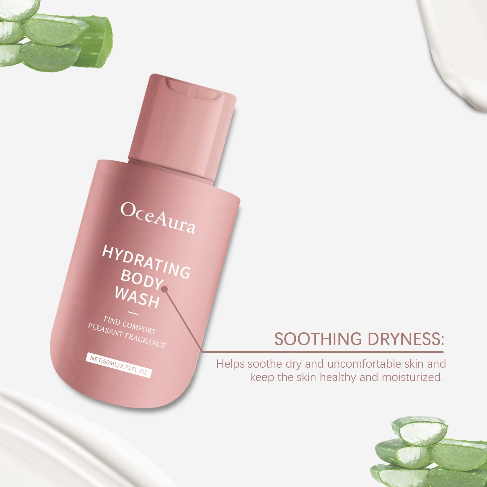 Soothing Fragrance Body Wash Moisturizing Shower Gel Cleanser