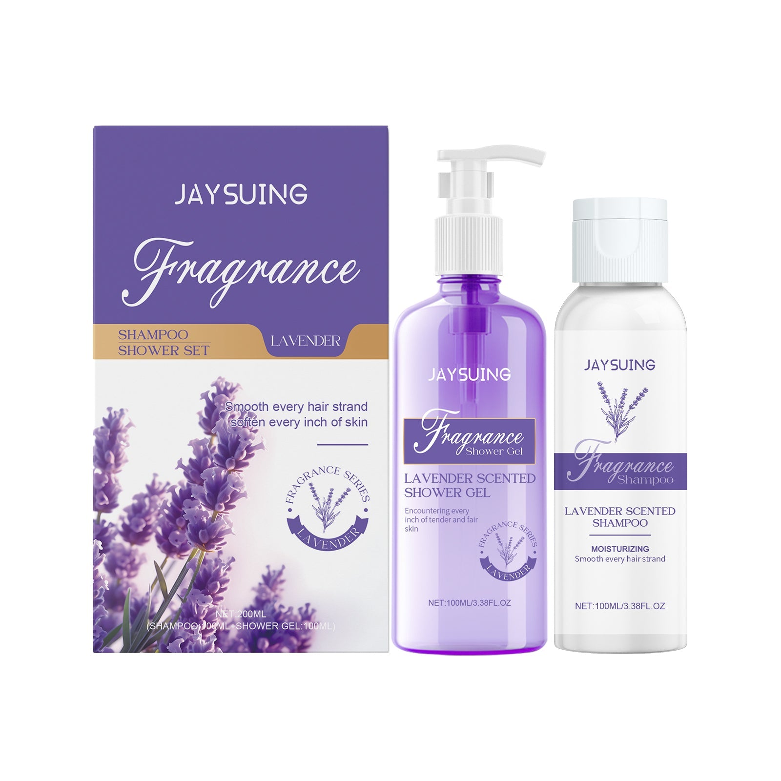 Lavender Shampoo Shower Set Moisturizing Body Scalp Care