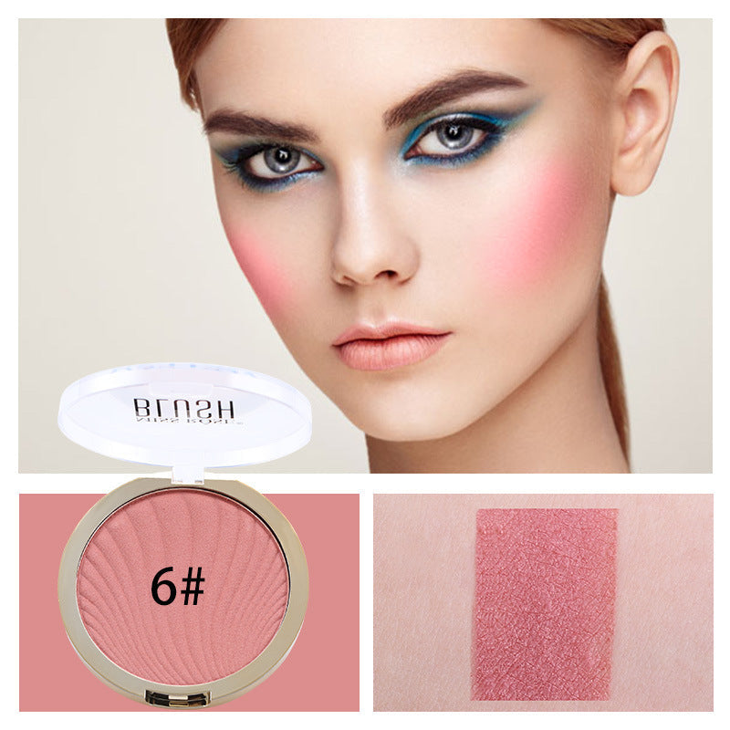 6 Color Matte Blush Highlighter Nude Makeup Palette