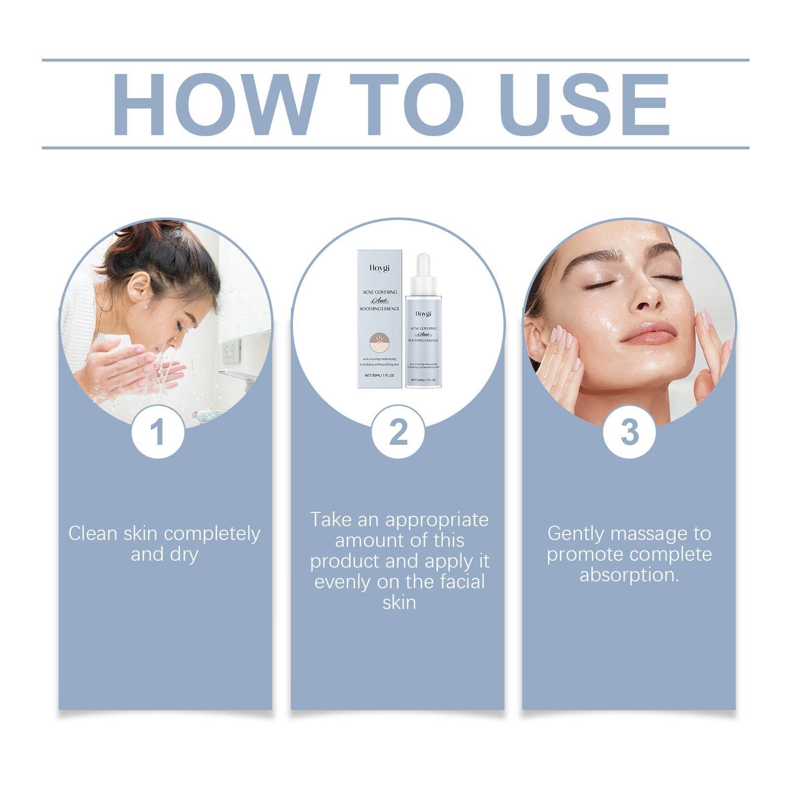 Acne Soothing Facial Serum Hydrating Pimple Care Solution