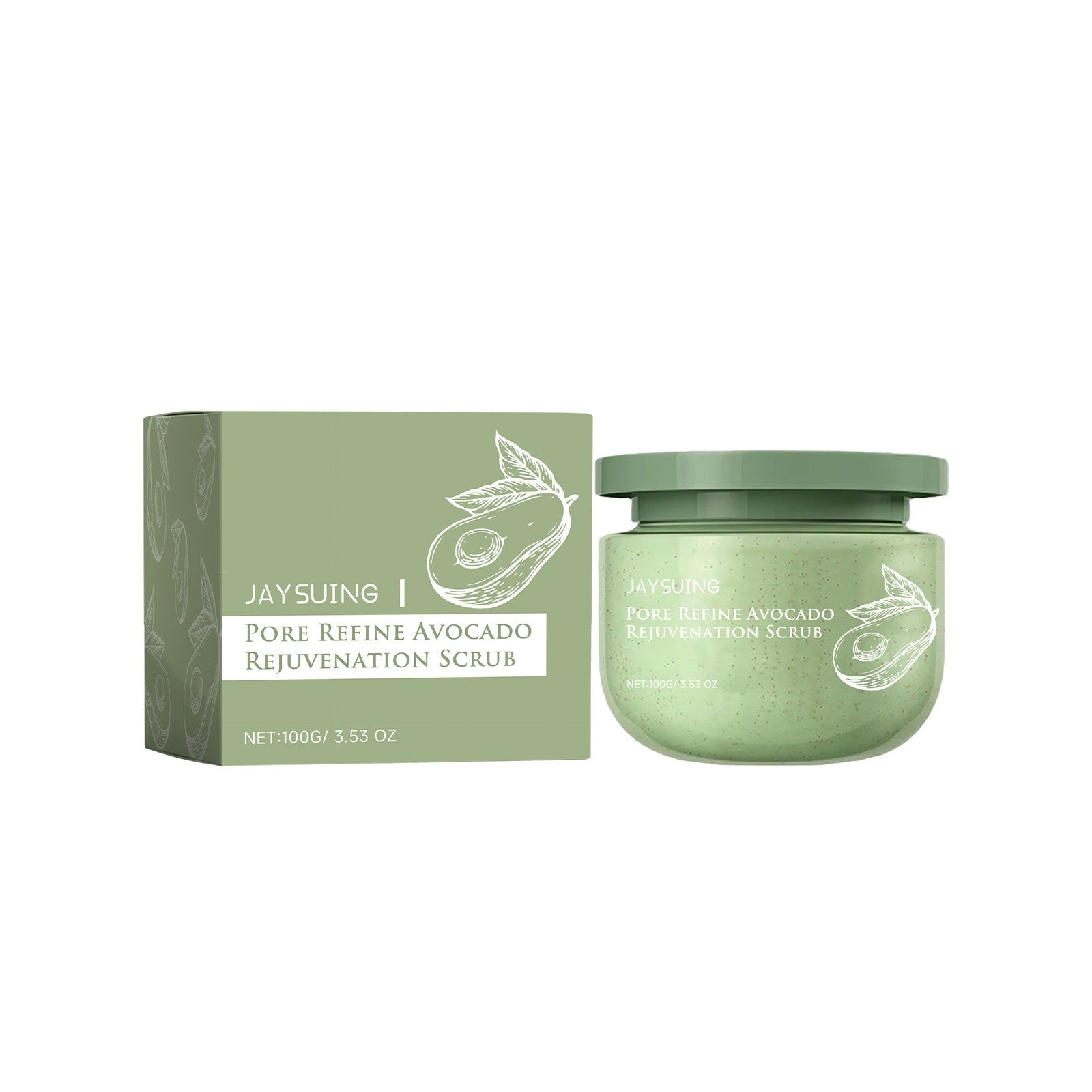 Avocado Ice Cream Body Scrub Exfoliating Skin Care