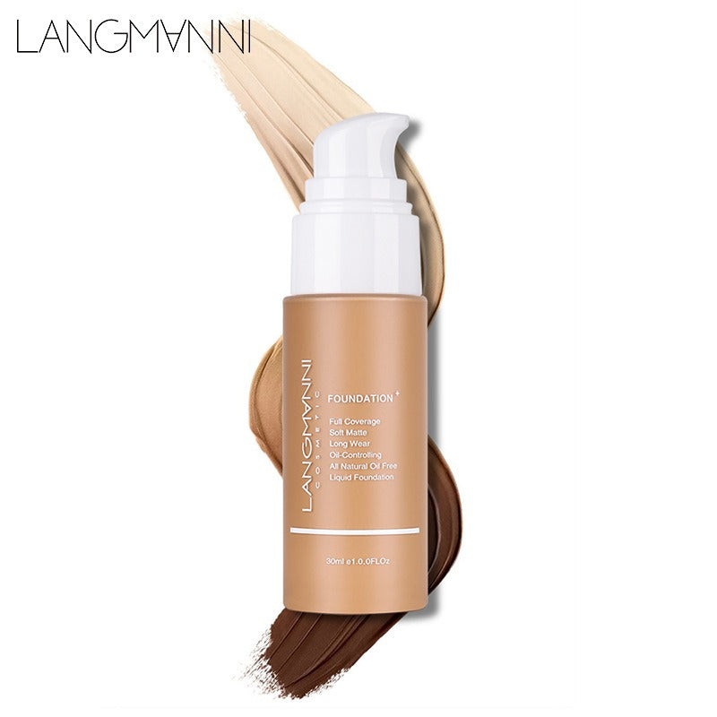 Matte Foundation Oil Control Concealer Makeup Long Lasting