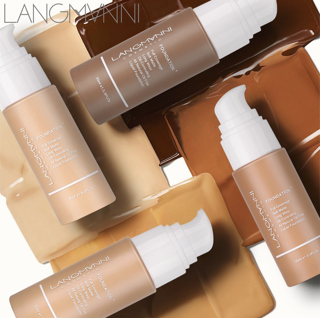 Matte Foundation Oil Control Concealer Makeup Long Lasting