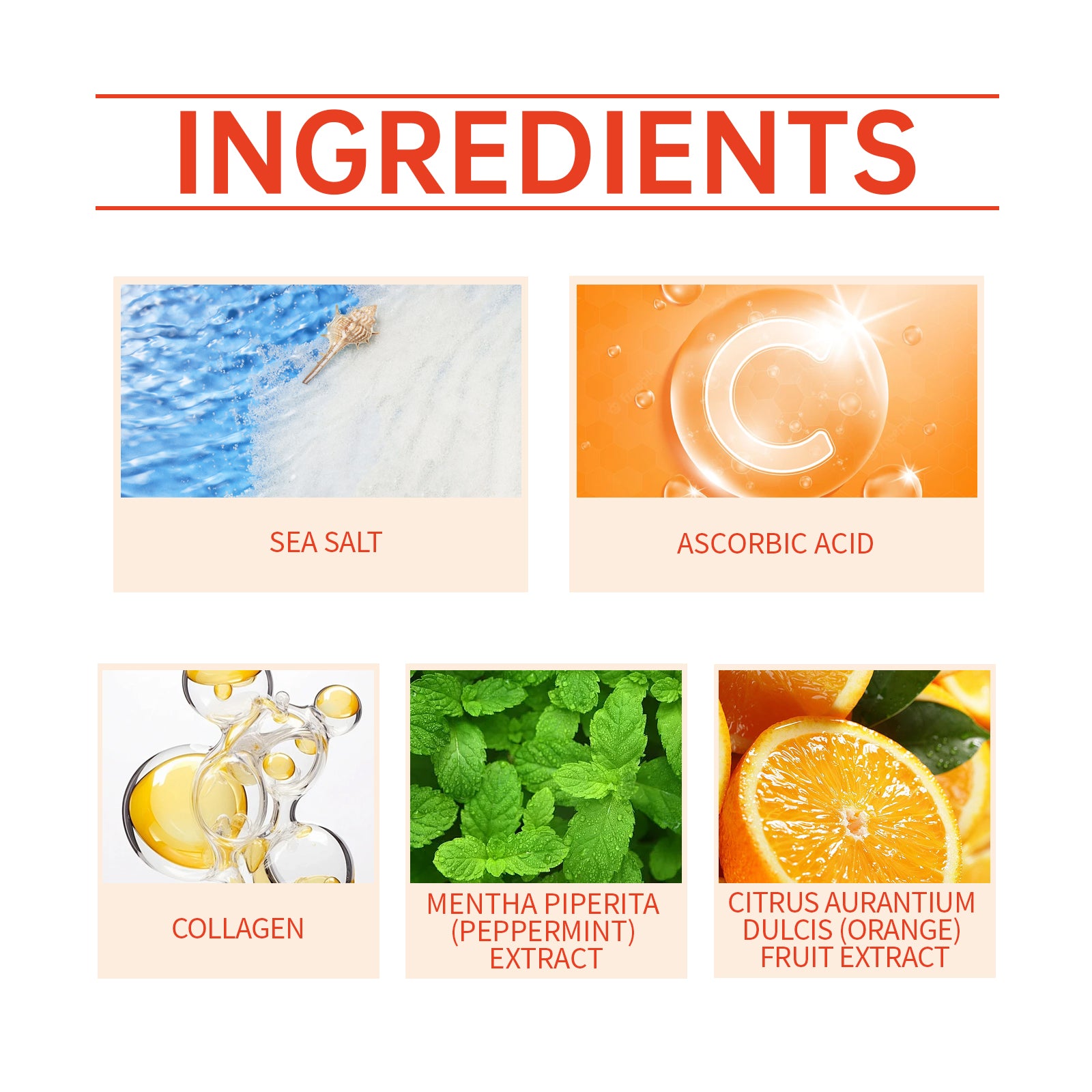 Orange Vitamin C Body Scrub Exfoliating Nourishing Skin Care