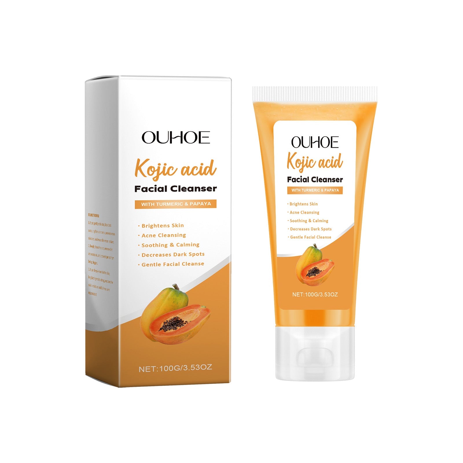 Papaya Facial Cleanser Pore Cleansing Oil Balancing Moisturizer