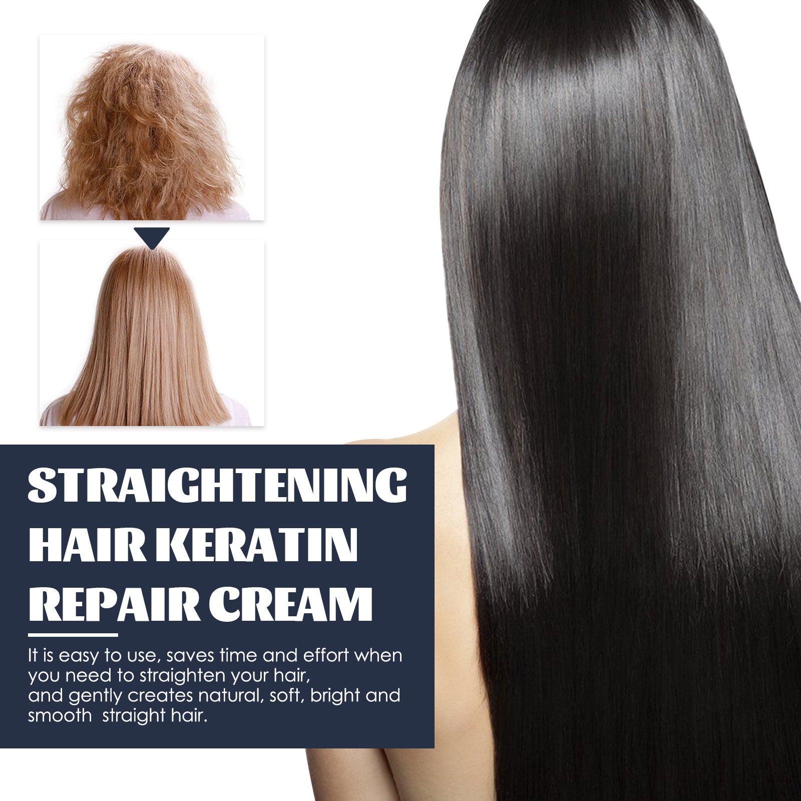 Keratin Hair Straightening Repair Cream Silky Treatment Mask