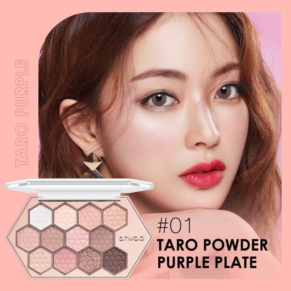 Honeycomb Diamond Eyeshadow Palette 12 Color Natural Shades