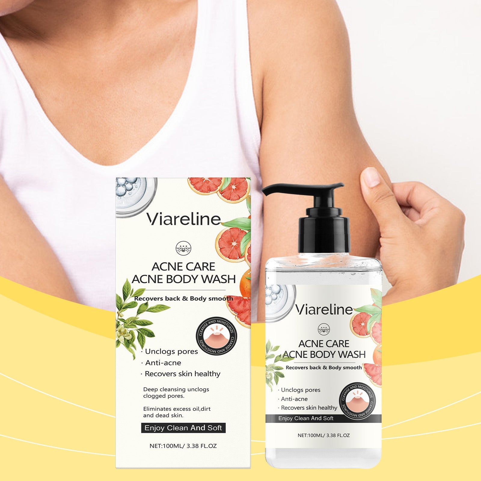 Soothing Repair Shower Gel Hydrating Anti-Dryness Body Cleanser