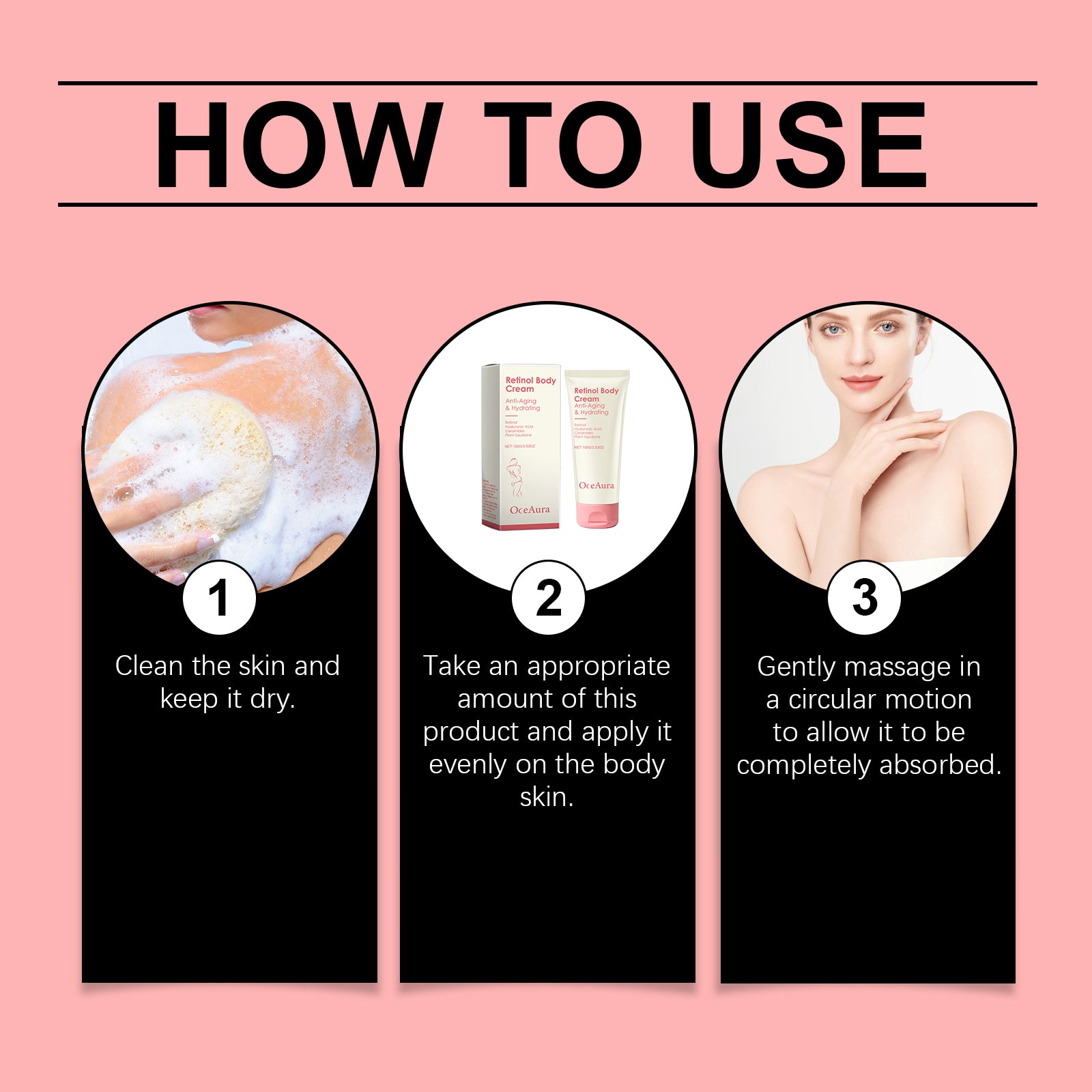 Retinol Firming Body Lotion Hydrating Moisturizing Skin Care
