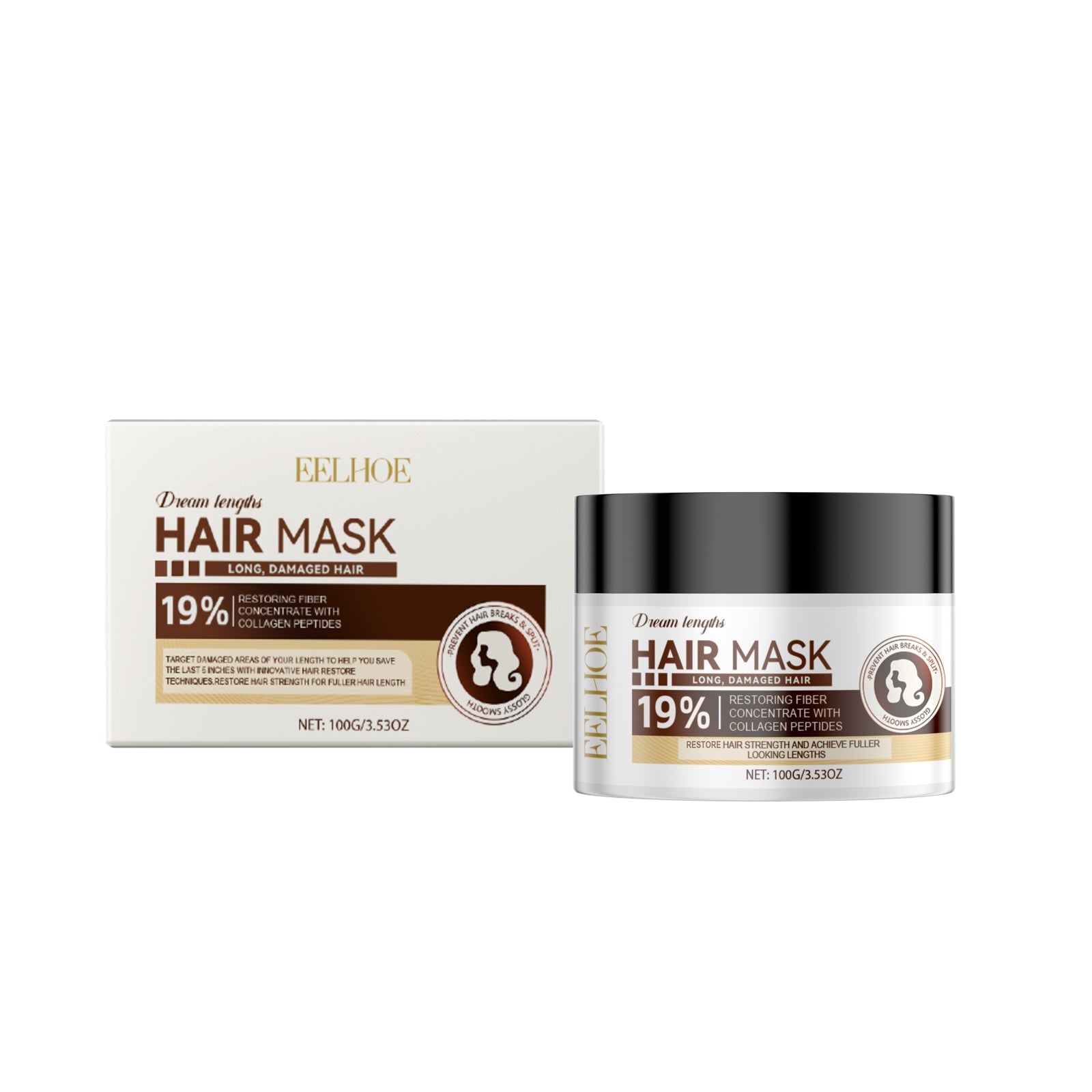 Heat Protection Free Shampoo Mask for Smooth Hair Repair