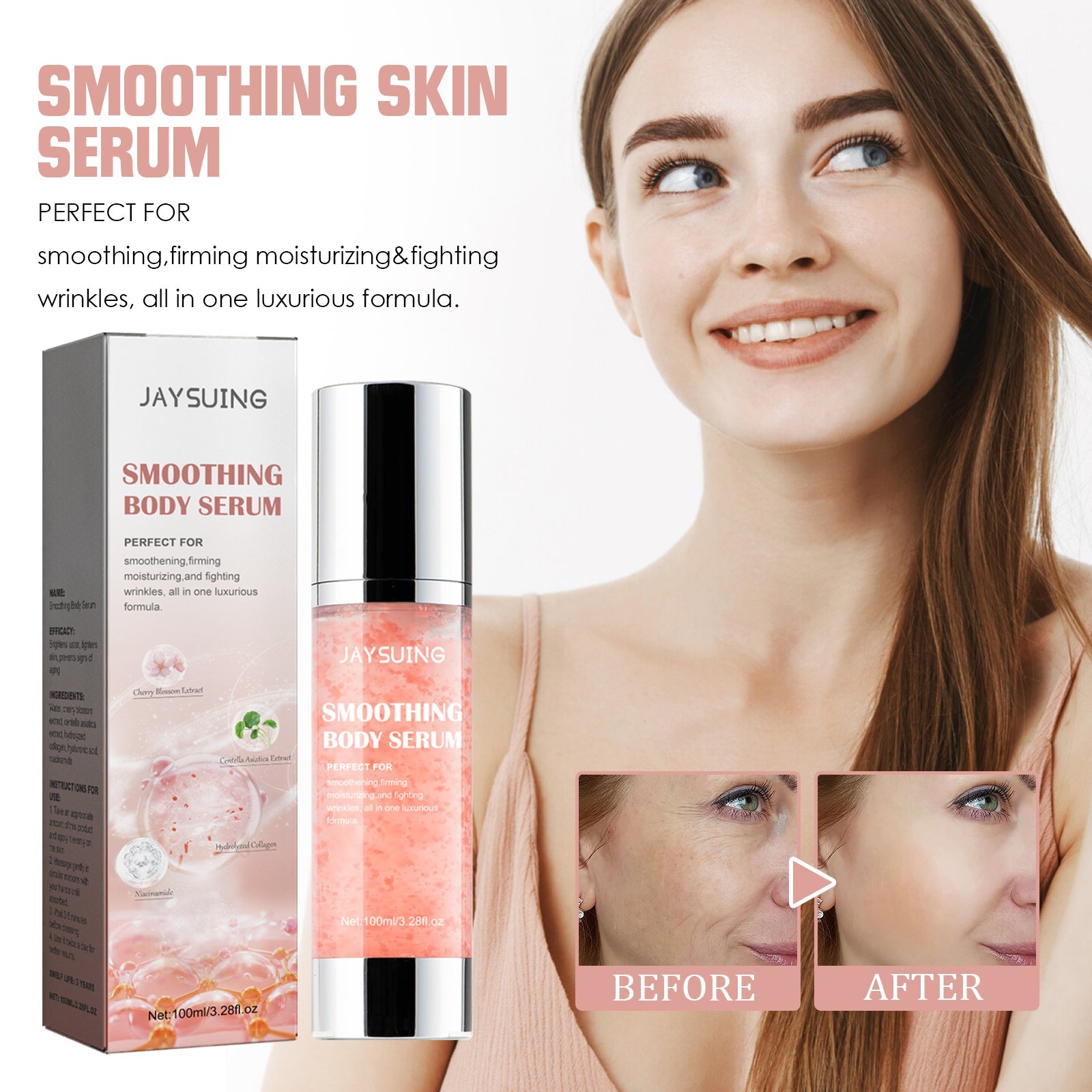 Smoothing Body Serum Hydrating Repairing Dry Skin Care