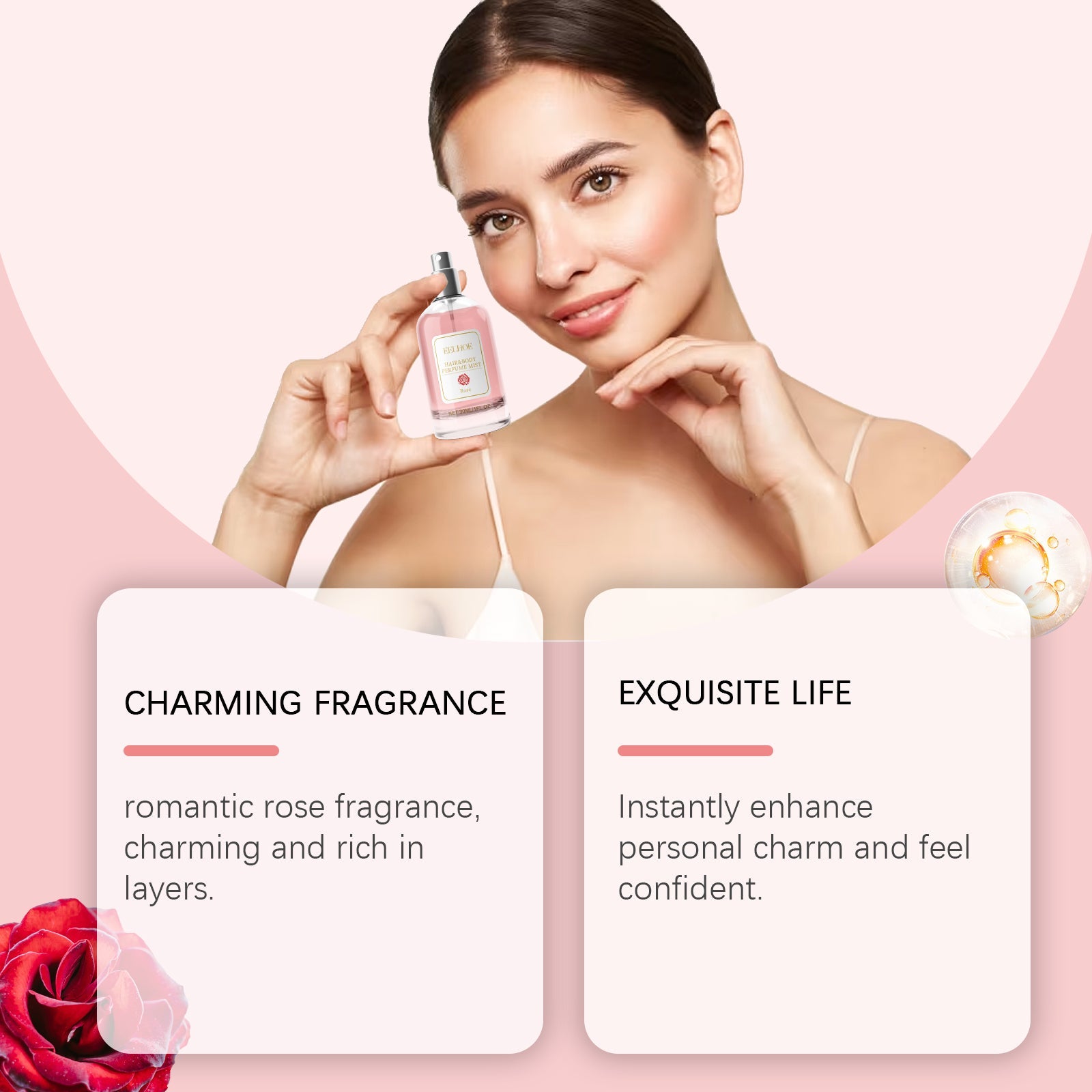 Rose Fresh Elegant Fragrance Spray