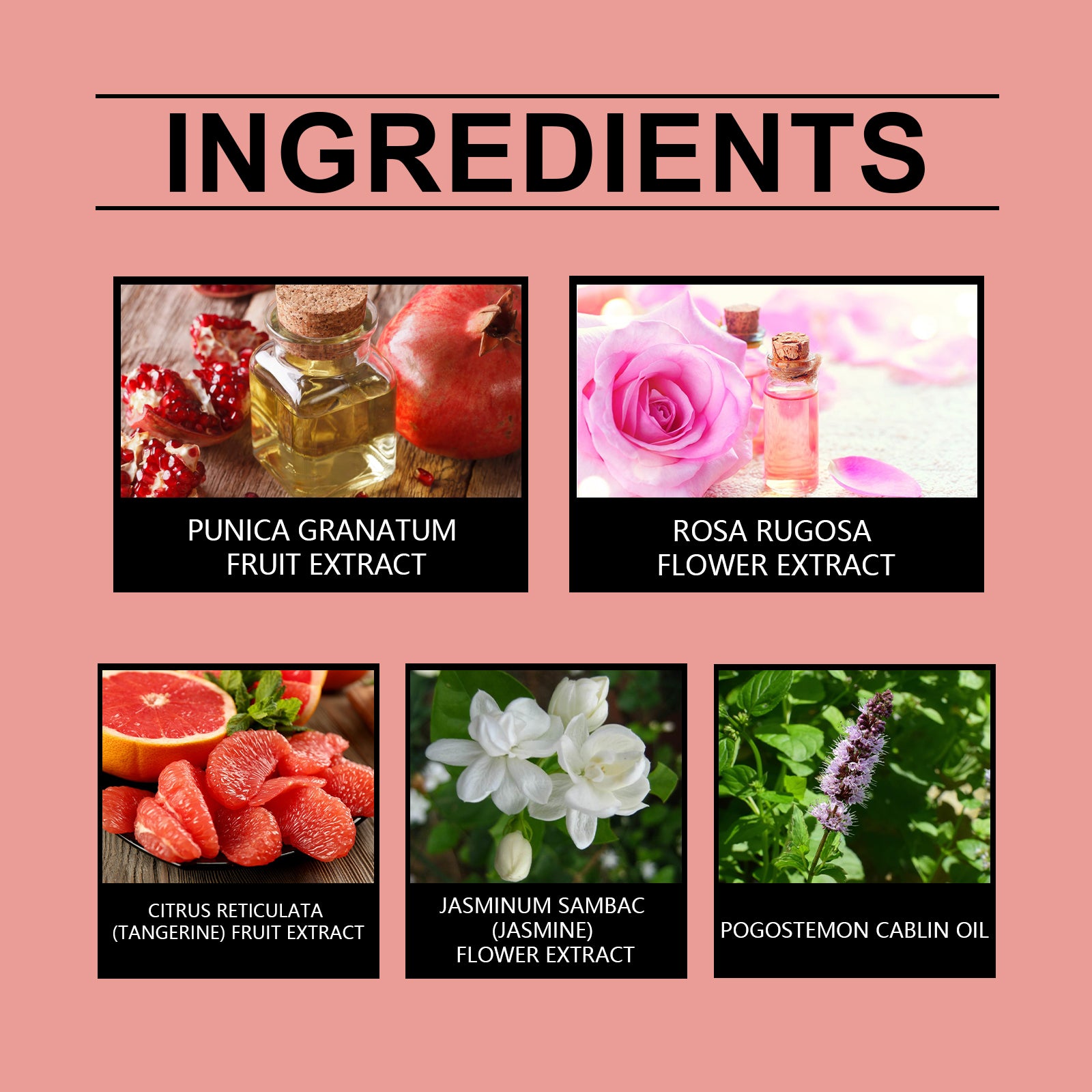 Travel Fresh Floral Rose Jasmine Fragrance Perfume Spray
