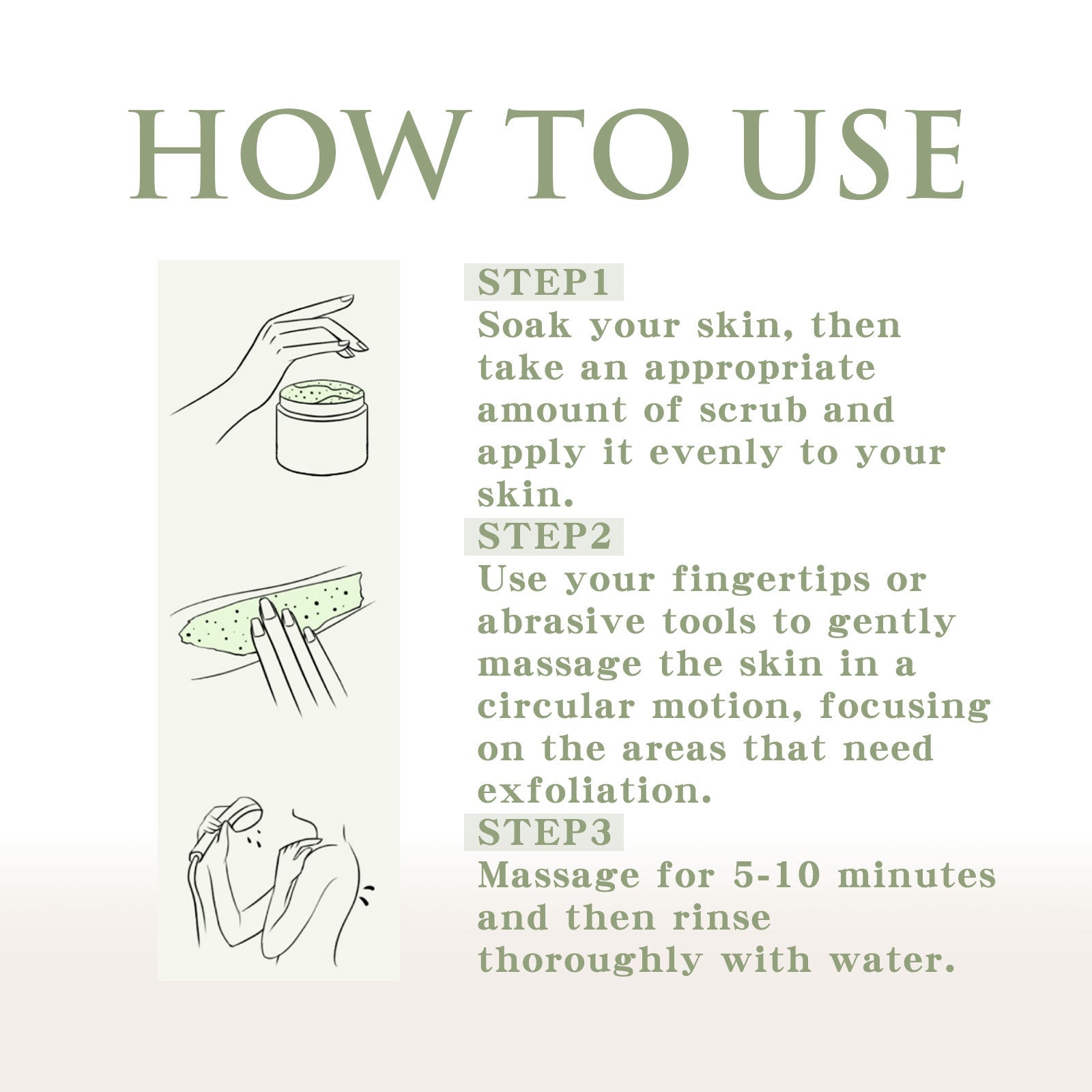 Avocado Ice Cream Body Scrub Exfoliating Skin Care