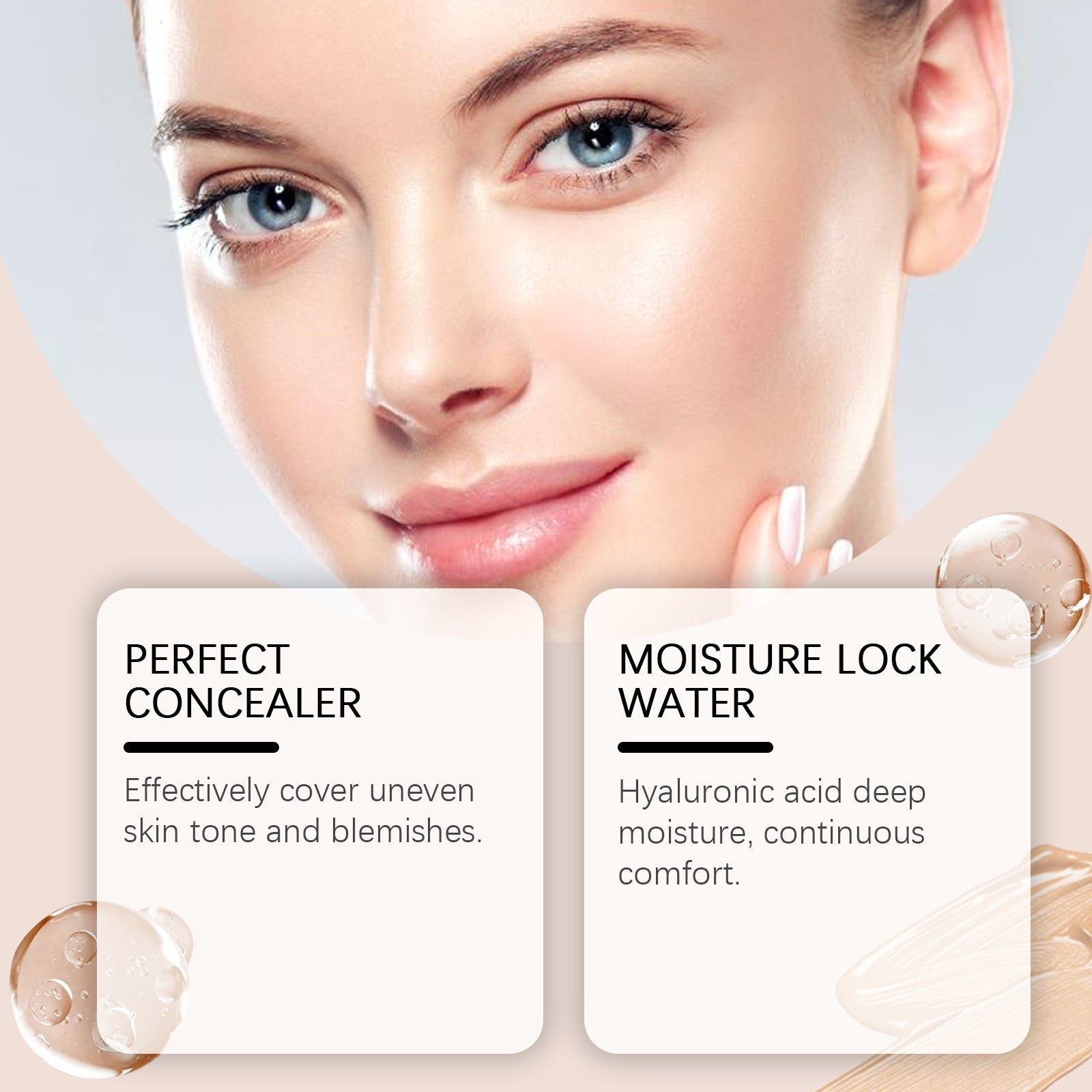 Light Transparent Concealer Foundation Stick Natural Finish Makeup