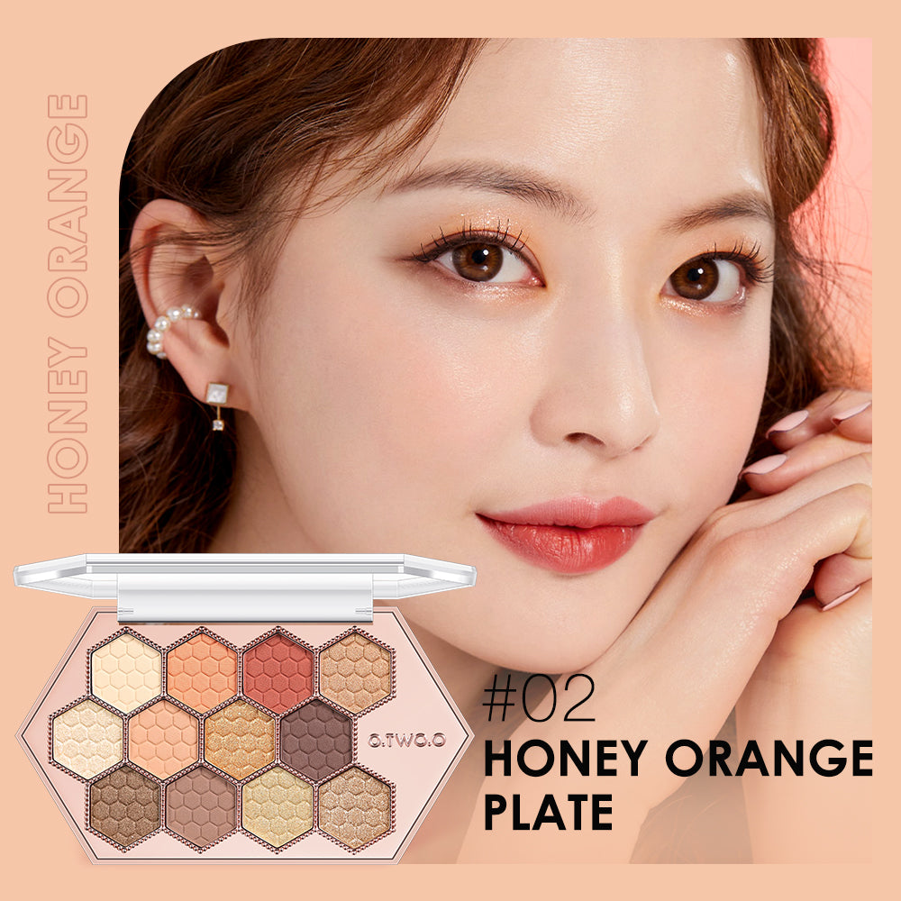 Honeycomb Diamond Eyeshadow Palette 12 Color Natural Shades