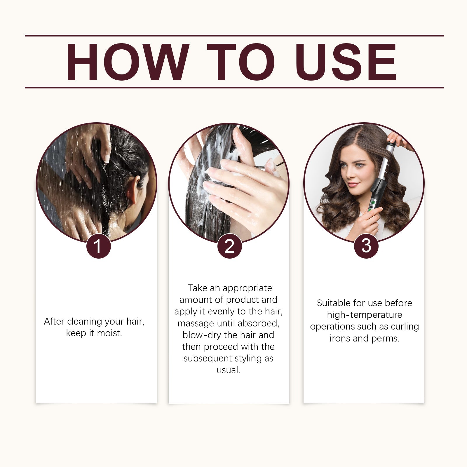 Heat Protection Free Shampoo Mask for Smooth Hair Repair